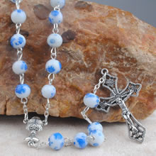 Glass beads rosary